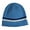Sky Blue, variant on Warm Winter Knit Short Cuffless Ribbed Striped Skull Cap Beanie, Sky Blue