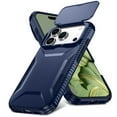 thumbnail image 2 of Compatible with iPhone 17 Pro Phone Case,With Sliding Camera Cover,2-in-1 Heavy Duty Design,Rugged Non-Slip Shockproof Anti-Scratch Protection Anti-fall Durable Phone Case,Blue, 2 of 7