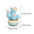 thumbnail image 4 of Figura de resina de planta en maceta de simulación de cactus | Lindo adorno de coche azul en miniatura | Pequeño regalo de decoración fresca para el hogar | 1 Pieza | los 6,5x3,8x3,3cm | para, 4 of 7
