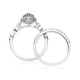 thumbnail image 5 of Gin & Grace 14KT WG Genuine Aquamarine and Diamond Accent Ring., 5 of 6