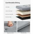 thumbnail image 3 of Reposapiés plegable Storage Ottoman SONGMICS, 31 x 41 x 31 cm, color gris, 3 of 7