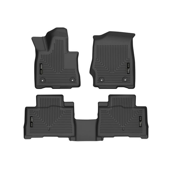 Husky Liners 99331 Weatherbeater Floor Mats Fit 2020-2025 Lincoln Aviator - Front/2nd Seat - Black