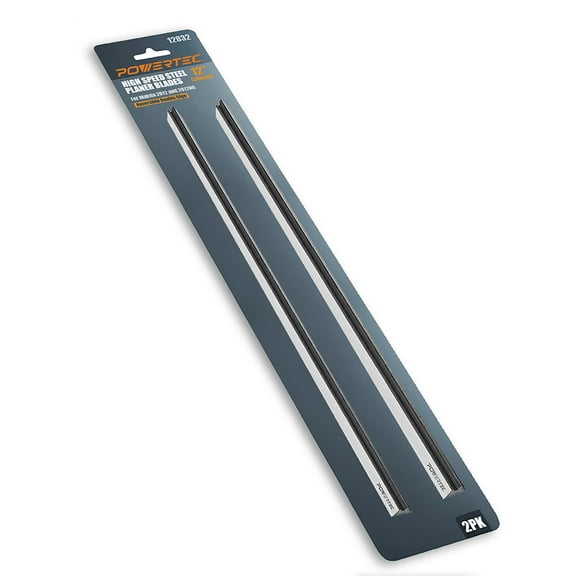 POWERTEC 12 Inch Planer Blades for Makita 2012, 2012NB Planer, Replacement for 793346-8 Planer Knives, Set of 2 (12832)