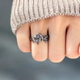 thumbnail image 6 of Rings,Womens Ring,Rings For Women, Clearance Items! Lssam 2024 New Black Rose Ring For Burned And Survived Self Love A Unique Design With A Of Individuality And Sophistication., 6 of 8