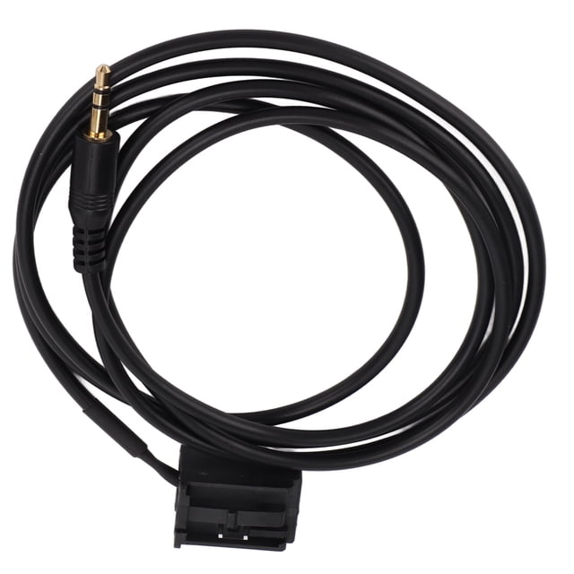 Cable adaptador de audio auxiliar, conector de audio auxiliar de 3,5 mm, cable auxiliar de radio estéreo, cable de audio auxiliar, rendimiento sólido