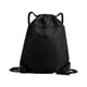 thumbnail image 5 of Mochila con cordón, bolsa de gimnasio, informal, plegable, impermeable, duradera Negro, 5 of 9