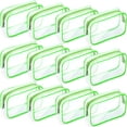 thumbnail image 1 of Bolsas de maquillaje Weewooday de PVC transparente con cierre, 12 unidades, 1 of 7