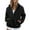 305#Black, variant on GXIPO Women Sherpa Jacket Full Zip Fuzzy Teddy Coat with Pockets Fleece Lined Warm Winter Casual Outfits Complexion 2XL