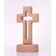 thumbnail image 1 of Wooden Cross Ornament Wood Tabletop Cross With Stand Religious Gift Church Supplies for Decoration, 1 of 4