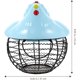 thumbnail image 5 of Cesta de almacenamiento de huevos de cerámica Retro Arte del hierro Dispensador de huevos Estante Soporte de exhibición de huevos de pato hervido fresco Organizador de frutas y verduras para JFHHH pequeña, 5 of 5