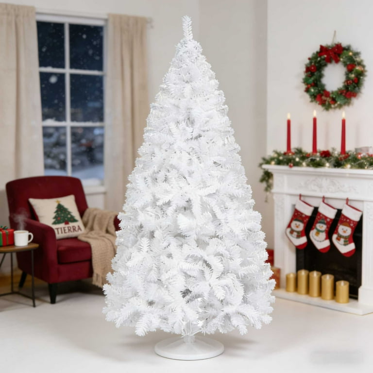 Ktaxon 7.5ft White Christmas Tree Artificial Christmas Tree