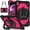 Rose pink, variant on Heavy Duty Shockproof Case for Samsung Galaxy Tab A11 ,Anti drop silicone PC Layer Protective Case 360 ° Rotating Square Handle Stand With Shoulder Strap,Dark blue,For Galaxy Tab A11