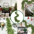 thumbnail image 5 of 1Pcs Christmas Cedar Garland Artificial Realistic Soft Thick Green Faux Lush Cedar Pine Garland for Fireplace Mantel Stairs Doorframe Table Porch Indoor Outdoor Holiday Decor, 5 of 9