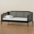 thumbnail image 7 of Baxton Studio Hancock Mid-Century Modern Charcoal Finished Wood and Synthetic Rattan Twin Size Daybed,Wholesale, 7 of 7