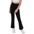 thumbnail image 2 of Sherrylily Girls Yoga Pants V Cross Waist Wide Leg Flare Pants High Waist Bootcut Pants with Pockets, 2 of 7