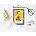 thumbnail image 3 of Darling Souvenir Yellow Birthday Invitation Card Printable Elegant Fill or Write In Blank Party Invites 28 Pcs 5 x 7 Inches, 3 of 5