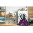 thumbnail image 2 of Ahgly Tapis Rond Lavable en Machine Intérieur Transitionnel Orchidée Foncée Violet, 5 Pieds Rond, 2 of 7