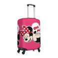 thumbnail image 3 of Mickey Mouse And Minnie Mouse Travel Suitcase Protective Cover Trunk Case Washable Elastic Luggage Cover Fits 18"-21" Suitcase Protector Baggage With Concealed Zipper Gifts For Women Girls, 3 of 5