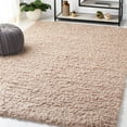 thumbnail image 2 of SAFAVIEH Sheep Martina Solid Polyester Shag Area Rug, Beige, 5' x 8', 2 of 11