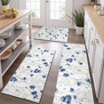 thumbnail image 2 of White Daisy Flower Pattern Kitchen Rugs Sets Of 3,Kitchen Runner Rugs Non Skid Washable,Decorative Kitchen Floor Mats for Kitchen,Sink,Laundry,17"x30"+ 17"x47" + 17"x59", 2 of 6