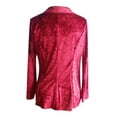 thumbnail image 6 of LYXSSBYX Womens Long Sleeve Dress Hot Sale Clearance Women Cozy Retro Long Sleeve Velvet Solid Buttons Pokets Jacket Cardigan Loose Coat Top, 6 of 6