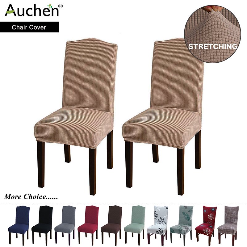 Chair Slipcover, AUCHEN Super Stretchy Dining Chair Covers Set of 2