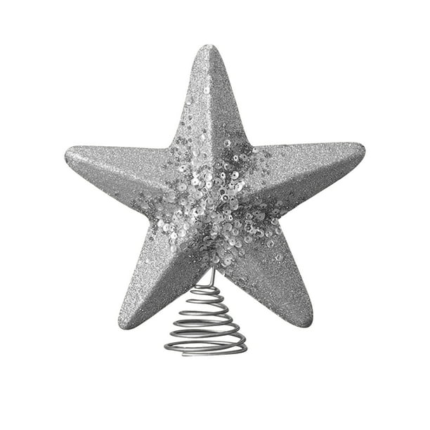 Decoraciones Del Árbol de Navidad Decoración Del Árbol de Navidad con Cinco Estrellas Punteadas en Tres Dimensiones