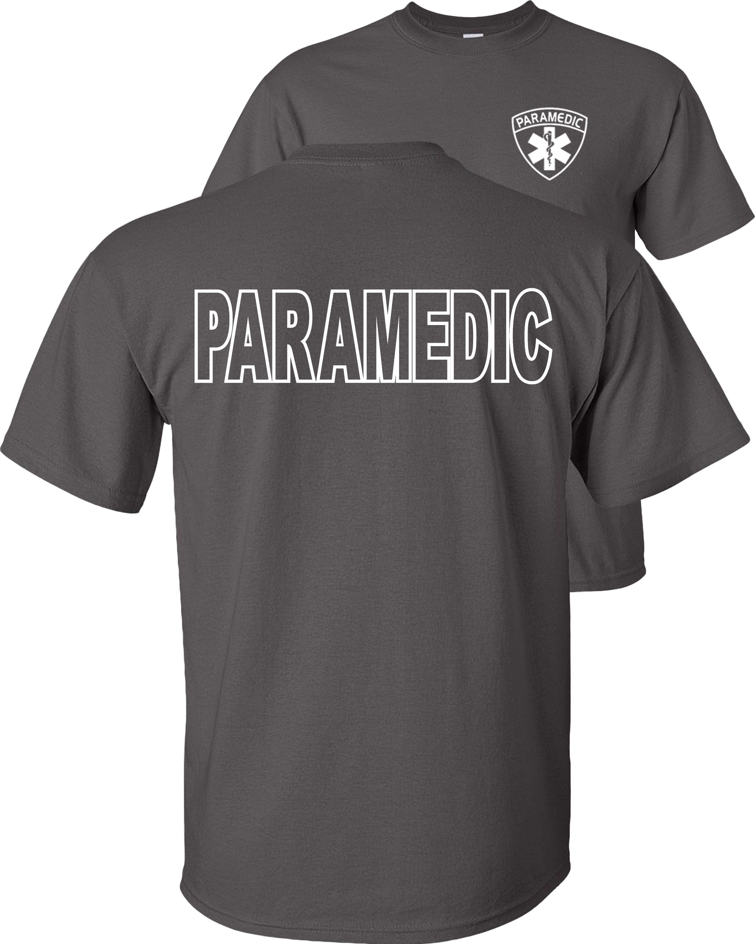 Paramedic-Firefighter Emergency Services T shirts  Hanes Short Sleeve All sizes 