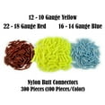 thumbnail image 2 of 300Pcs American Terminal Butt Connectors Yellow, Blue, And Red NYLON 12-10, 16-14, And 22-18 Gauge Crimp Type (100 of each), 2 of 2