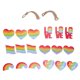 thumbnail image 5 of Adornos de bandera de corazón de arco iris Adornos de madera con cuerdas Suministros de decoración de fiesta, 5 of 10
