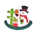 thumbnail image 1 of Yuarrent Suministros navideños Decoraciones navideñas de 2023 Adornos festivos Iluminación colorida Kits de decoración para fiestas Estilo muñeco de nieve, 1 of 6