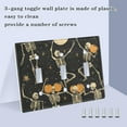 thumbnail image 3 of Yayeee Toggle Light Switch Wall Plate 2-Gang 4.56"x4.48" Decorative Outlet Cover, Halloween Dancing, 3 of 7