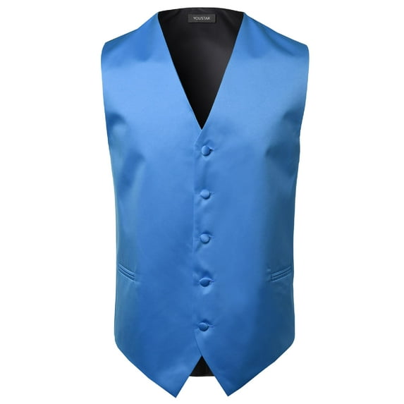 FashionOutfit Men's Classic Solid Suit Vest in Various Colors