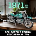 thumbnail image 4 of American Cruiser Motorcycle Building Set, MOC Classic Motorbike Model Kit for Display, Collectible Gift for Adult (1971 Pcs), 4 of 7