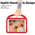 thumbnail image 7 of Allytech Kids Case for New iPad 10.2" 7th Generation, Soft EVA Foam Rubber Lightweight Handle Folding Stand Kids Proof Heavy Duty Protection Case Cover for Apple iPad 7th Gen, Red, 7 of 7