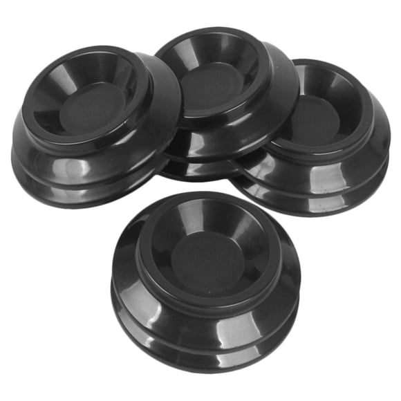 Almohadilla de piezaza de Taza de Rueda Giratoria de Plástico Negro de 8 Piezas
