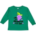 thumbnail image 3 of Inktastic Im So Grapeful For You with Cute Grapes Boys or Girls Long Sleeve Toddler T-Shirt, 3 of 5