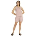 thumbnail image 5 of Bimba Sexy Schiffli Nightwear Set For Womens 2 Pcs Summer V-Neck Sleeveless Loungewear, 5 of 7
