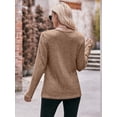 thumbnail image 2 of Cuteduck Long Sleeve Shirts for Women Crew Neck Lightweight Loose Casual Tunic Button Tops S-XXL, 2 of 4