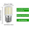 thumbnail image 5 of Refrigerator Bulbs AC 100-265V 3.5W KEI D34L Equivalent to 40W Halogen LED Light Bulb E26 Appliance Fridge 400 Lumen A15 Daylight White Pack of 2$$Tools & Hardware Other, 5 of 8