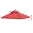thumbnail image 4 of Yescom 10x10 Ft 2-Tier Canopy Top Replacement for Petpvilit Gazebo Outdoor Yard Garden Patio Cover Red, 4 of 8