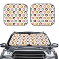thumbnail image 2 of Fuzoiu Colorful Donuts Print Car Windshield Sunshade,Folding Front Windshield Sun Shade,for Most Car Sedan SUV Truck,Car Windshield Sunshade-Large, 2 of 6