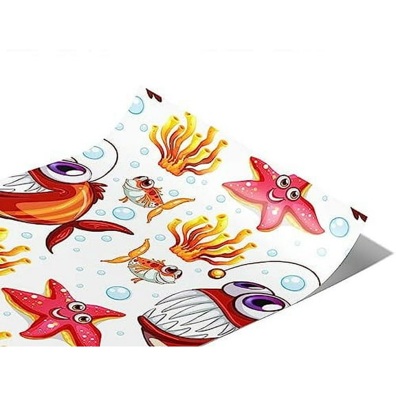 Rwraps Fish Agreeable Angler Gloss Vinyl Film Wrap 59in x 6in Vinyl Vehicle Car Film Sheet Roll