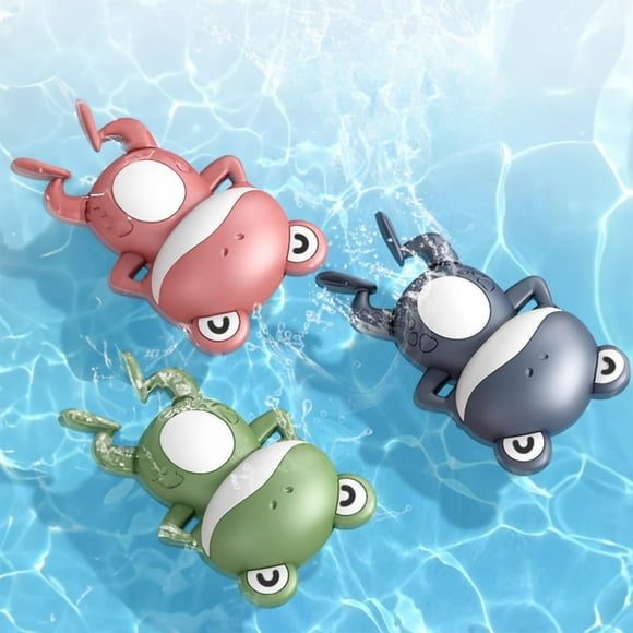 Juego de botes de juguete para baño de juego acuático | Barco de plástico flotante de mecanismo de relojería de cuerda | Colores brillantes | Materiales duraderos y seguros | No se necesitan pilas |