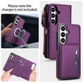 thumbnail image 4 of For Samsung Galaxy S26 5G【RFID Blocking】 Multi functional  2-in-1 split Soft PU Leather Wallet Case Magnetic Flip Cover Multi-Card Slots Zipper Pocket With Detachable Shoulder Strap And Wrist Strap, 4 of 9