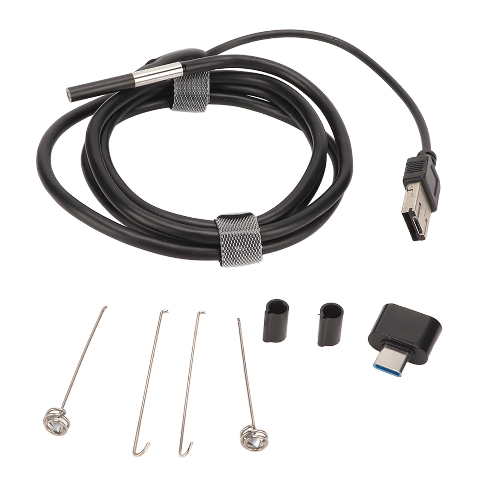 Endoscopio Da 3,9 Mm Per Smartphone – Cavo Flessibile 1 M, IP67, 6 LED Regolabili, Compatibile Android/Type-C/USB, 2 MP