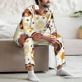 thumbnail image 7 of Sikiie Fall Turkey Mens Pajama Set, Soft Warm Long Sleeve Sleepwear, Cozy Button-Down Pjs for Men-Large, 7 of 7