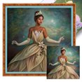 thumbnail image 1 of Hilo Algodón Bordado Punto Cruz Impreso Princesa Tiana 11CT 40x40cm, 1 of 9