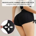 thumbnail image 3 of SHAPERIN Women TIK TOK Leggings Shorts Butt Lift Scrunch Textured Leggings Workout Shorts, 3 of 5