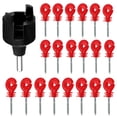 thumbnail image 1 of enjoywould 1 Set Electric Fence Insulator Screws Fence Ring Post Self-Tapping Insulator Labor-Saving Wood Post Insulator Grid System Accessories, 1 of 9